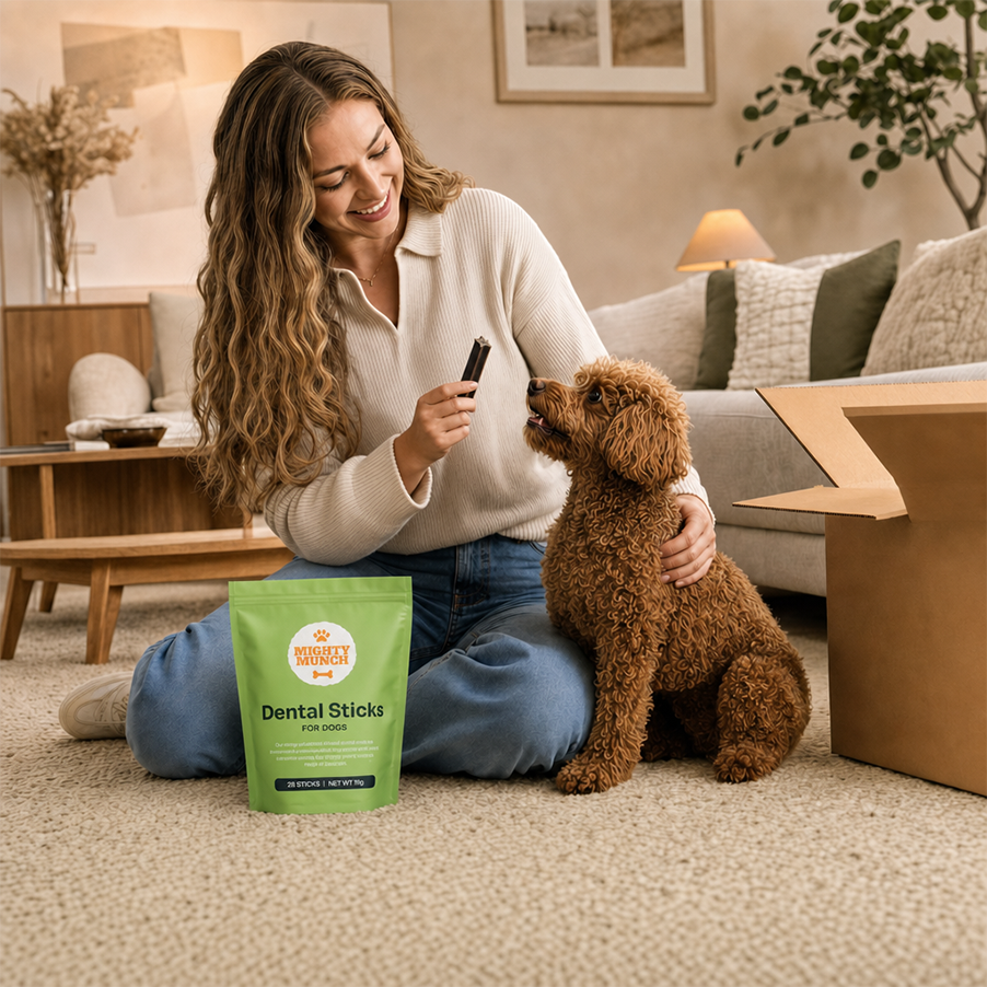 5 Reasons why 400,000 dog owners choose  Mighty Munch Dental Sticks